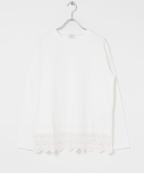 URBAN RESEARCH DOORS（アーバンリサーチドアーズ）の「裾レースカットソー（Tシャツ/カットソー・レディース・OFF/BLACK・Free）」の9枚目の写真