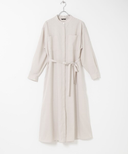 URBAN RESEARCH ROSSO（アーバンリサーチロッソ）の「ウォッシャブルリネンライクシャツワンピース（ワンピース・レディース・L/BEIGE/MINT/NAVY・Free）」の14枚目の写真