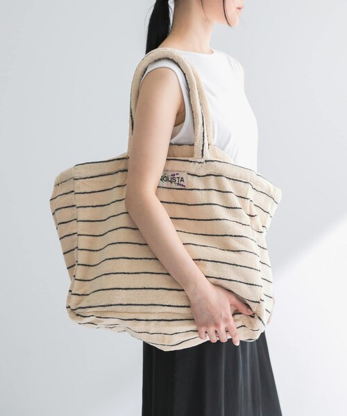 URBAN RESEARCH(アーバンリサーチ)の「NARAM WEEKEND BAG(トートバッグ・レディース・Creme Ink/Lilac Yel/Seafoam D・-)」の5枚目の写真