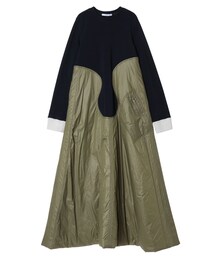 UN3D. | WAVE LINE PADDED OP(ワンピース)