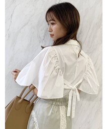 dazzlin | フレアスリーブショートシャツ(シャツ/ブラウス)