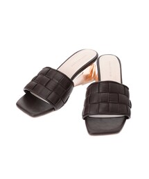 MERCURYDUO | クリアヒール編み込みサンダル(サンダル)