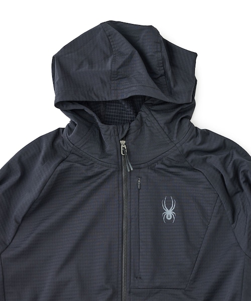 ADAM ET ROPE'(アダムエロペ)の「【SPYDER】GRIDWEB HOODIE(パーカー・レディース・ブラック・L/M)」の4枚目の写真