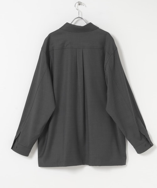 URBAN RESEARCH(アーバンリサーチ)の「THE DAY WOOL SILK CHORE JACKET(カバーオール・メンズ・BLACK/CHARCOAL・1/2)」の16枚目の写真