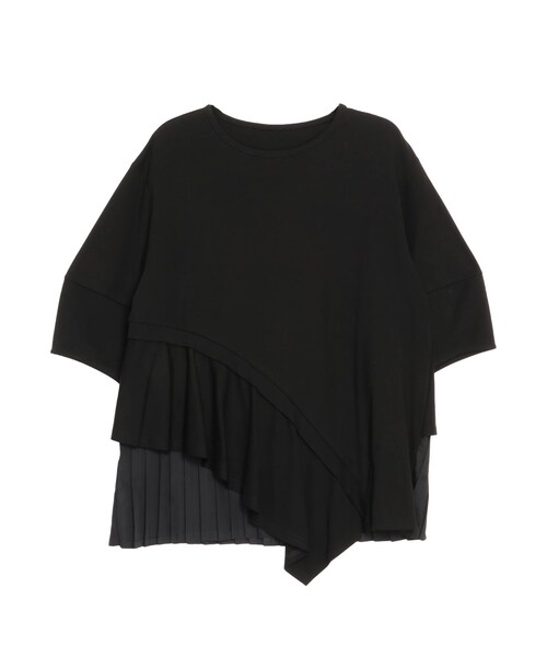 ELENDEEK（エレンディーク）の「SLIDE FLARE DOCKING CS（Tシャツ/カットソー・レディース・オフホワイト/グレー/ブラック・F）」の5枚目の写真