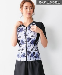 nissen | 上下別売りフィットネス補整水着トップス　半袖（MU013・MU014）(水着)