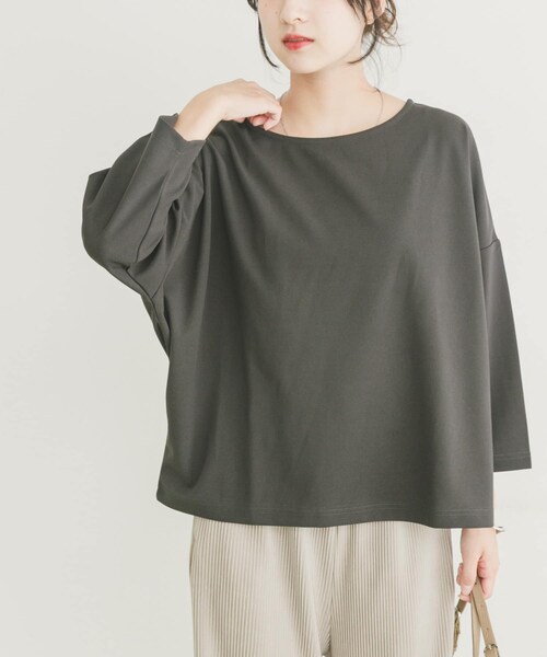 ITEMS URBANRESEARCH（アイテムズ アーバンリサーチ）の「カットジョーゼット7分袖プルオーバー（Tシャツ/カットソー・レディース・OFF/L.BLU/CHA・FREE）」の13枚目の写真