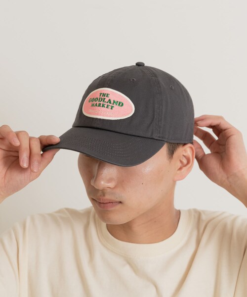 THE GOODLAND MARKET（ザグッドランドマーケット）の「ザ グッドランド マーケット　RE-WAPPEN CAP（キャップ・メンズ・BEIGE/BLACK/WHITE/CHRxPNK/CHRxGRN・FREE）」の3枚目の写真