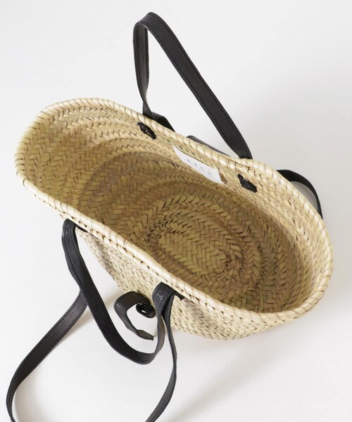 URBAN RESEARCH（アーバンリサーチ）の「『別注』KECH Le ESSENTIELS×UR　RAFFIALEATHER2WAYBAG（かごバッグ・レディース・Black/Brown・-）」の13枚目の写真