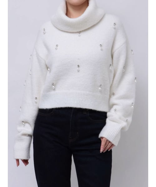 ドロップパールニット