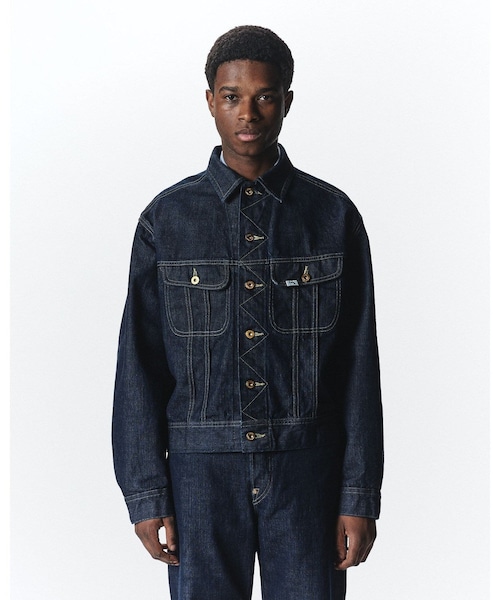 ADAM ET ROPE'(アダムエロペ)の「《別注》【Lee×MARKAWARE/リー×マーカウェア】EX101 SP DENIM JACKET(デニムジャケット・メンズ・ネイビー・L/M/S/XL)」の16枚目の写真