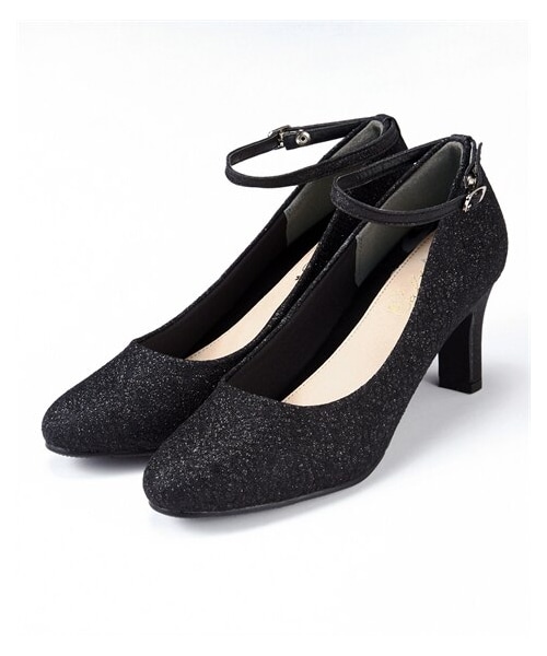 nissen（ニッセン）の「２WAYストラップラウンドトゥパンプス（パンプス・メンズ・黒(キラキラ×レース)/黒(ジャガード生地)/ベージュ(ジャガード生地)・22.5cm/23.0cm/23.5cm/24.0cm/24.5cm）」の7枚目の写真