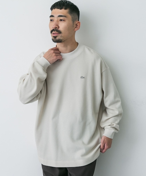 URBAN RESEARCH DOORS（アーバンリサーチドアーズ）の「『別注』LACOSTE×DOORS　thick pique mock long-sleeve（Tシャツ/カットソー・メンズ・HAMMAM/ABINE/OPIUM・3/4/5）」の7枚目の写真