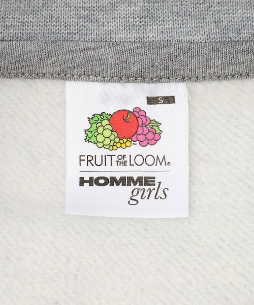 ADAM ET ROPE'(アダムエロペ)の「【HOMME girls×FRUIT OF THE LOOM】Crewneck Sweatshirt(スウェット・レディース・グレー・S)」の9枚目の写真