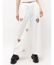 EVRIS | ハートカッティングビジュースウェットパンツ(スウェットパンツ)
