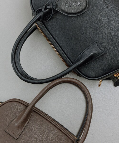 ROPE'(ロペ)の「【E'POR】TWO BOSTON BAG Mini/撥水・26AW新型(ハンドバッグ・レディース・ブラック/ダークブラウン・F)」の13枚目の写真