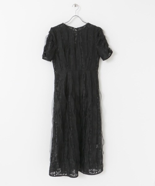 URBAN RESEARCH ROSSO（アーバンリサーチロッソ）の「kaene　リボンチュールエプロンドレス（ワンピース・レディース・mint/black・38）」の11枚目の写真