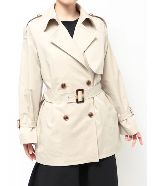 TONAL（トーナル）の「【LIMONTA】トレンチミディコート（トレンチコート・レディース・アイボリー/ネイビー/ベージュ・S/M）」の3枚目の写真