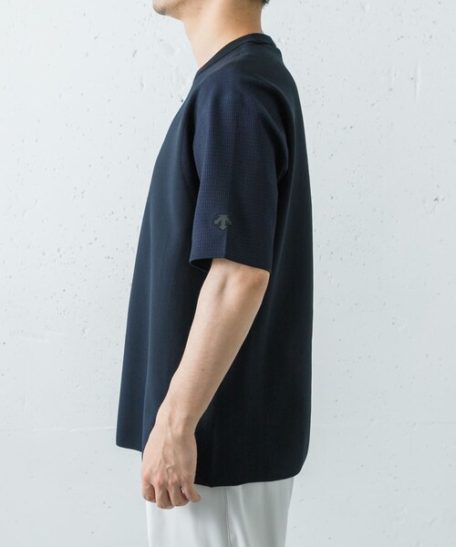 URBAN RESEARCH（アーバンリサーチ）の「Descente　FUSIONKNIT T-SHIRTS（Tシャツ/カットソー・メンズ・BK00/NV01/WH00/LM00・M/L/O）」の16枚目の写真
