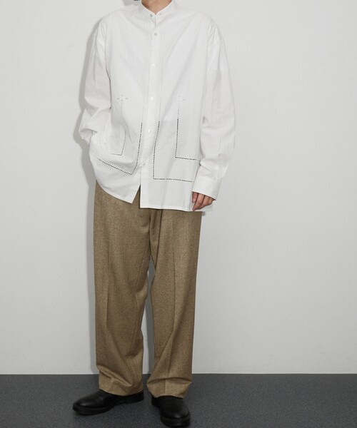 ADAM ET ROPE'（アダムエロペ）の「【公式サイト限定】【セットアップ対応】〈ADMERP〉ヘリンボンスラックス（スラックス・レディース・ブラウン・0.1/3.4）」の10枚目の写真