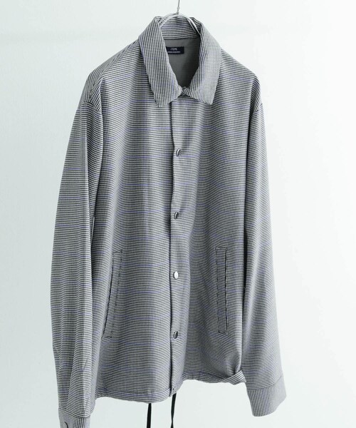 ITEMS URBANRESEARCH(アイテムズ アーバンリサーチ)の「『セットアップ対応』ウォッシャブル×クールタッチ TRコーチジャケット(ブルゾン・メンズ・CHK/BEG/GRY/BLK・M/L)」の5枚目の写真