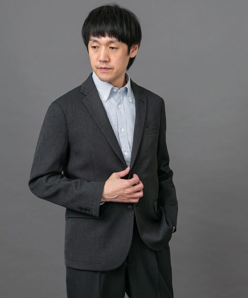 LIFE STYLE TAILOR　ブラッシュドツイルストレッチジャケット