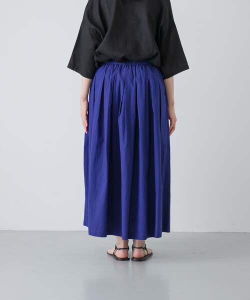 かぐれ（カグレ）の「コットンタックスカート（スカート・レディース・SANDBEIGE/ROYAL BLUE・Free）」の13枚目の写真