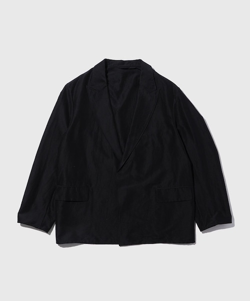 ADAM ET ROPE'(アダムエロペ)の「【blurhms/ブラームス】Si/W/C Peaked Lapel Cardigan JK(テーラードジャケット・メンズ・ブラック・2/3)」の1枚目の写真
