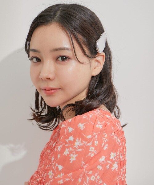VIS（ビス）の「【2個SET】合皮ヘアピン（ヘアピン・レディース・ピンク/シルバー・F）」の4枚目の写真