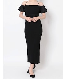 GYDA | バッククロス オフショルニットワンピース(ワンピース)