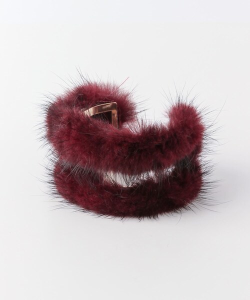 RODE SKO（ロデスコ）の「ダブルファーバングル∴（ブレスレット・レディース・WINE/BROWN/GREEN・FREE）」の12枚目の写真