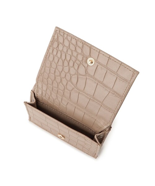 ROPE' PICNIC（ロペピクニック）の「型押しレザーライク三つ折りウォレット（財布・レディース・ブラック/ベージュ/グリーン系・F）」の8枚目の写真