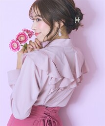 marun | ＜大きいサイズ＞ラッフルフリルブラウス marun(シャツ/ブラウス)