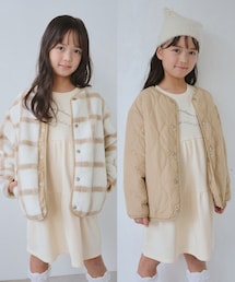 ROPE' PICNIC（ロペピクニック）の「【KIDS/キッズ】リバーシブルチェックボアブルゾン（ブルゾン・キッズ）」