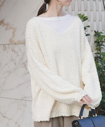 ITEMS URBANRESEARCH | インナーセットＶネックニット(ニット/セーター)