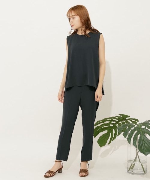 SENSE OF PLACE by URBAN RESEARCH（センスオブプレイスバイアーバンリサーチ）の「バックフレアセットアップ(テーパード)（セットアップ・レディース・GREIGE/GREEN/NAVY・S/M）」の21枚目の写真