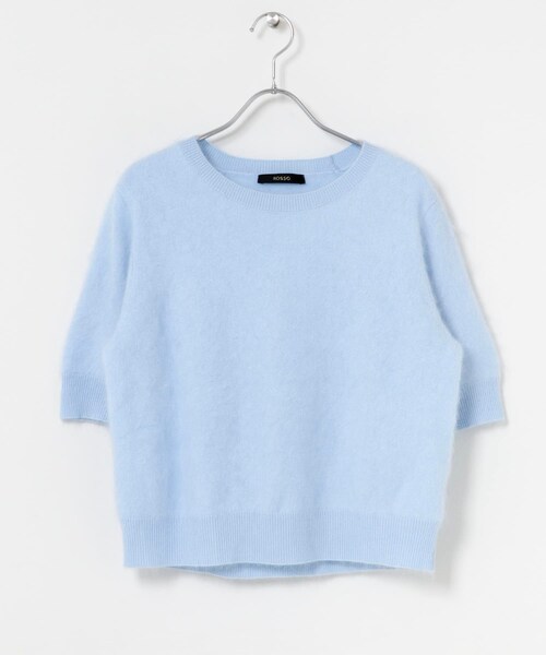 URBAN RESEARCH ROSSO（アーバンリサーチロッソ）の「ストール付ハーフスリーブファーニット（ニット/セーター・レディース・OFF/LATTE/L.BLUE・Free）」の10枚目の写真