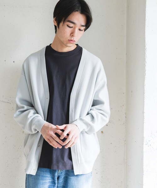 URBAN RESEARCH DOORS（アーバンリサーチドアーズ）の「『UR TECH Renew Knit』Vネックカーディガン（カーディガン/ボレロ・メンズ・GRAY/CHARCOAL/LIGHTBROWN・M/L）」の20枚目の写真