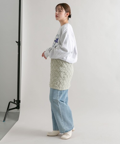 KBF（ケイビーエフ）の「キルティングニットスカート（スカート・レディース・NAVY/OYSTER・one）」の9枚目の写真