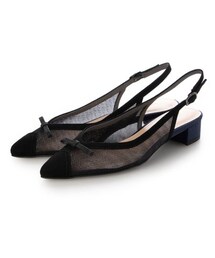 Mode et Jacomo（モードエジャコモ）の「リボンモチーフチュールバックベルト （パンプス）」