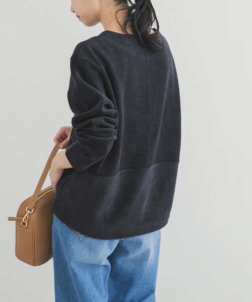 URBAN RESEARCH DOORS（アーバンリサーチドアーズ）の「Wフェイスモールコクーンプルオーバー（Tシャツ/カットソー・レディース・NATURAL/GREGE/BLACK・Free）」の9枚目の写真