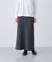 コットンカシミヤニットスカート