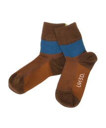 UN3D. | BACK LINE COLOR BLOCK SOCKS(ソックス/靴下)