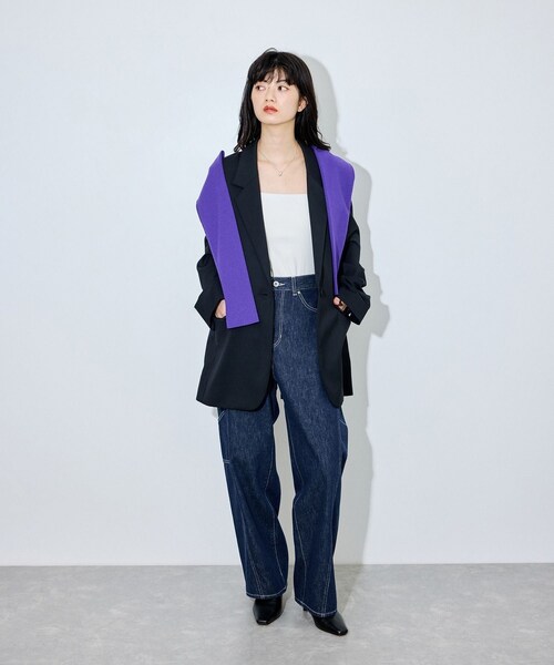 ADAM ET ROPE'(アダムエロペ)の「【一部WEB限定カラー】キトゥンヒールブーティ(ブーツ・レディース・ブラック/オフホワイト/ベージュ系・23.0/23.5/24.0/24.5)」の18枚目の写真