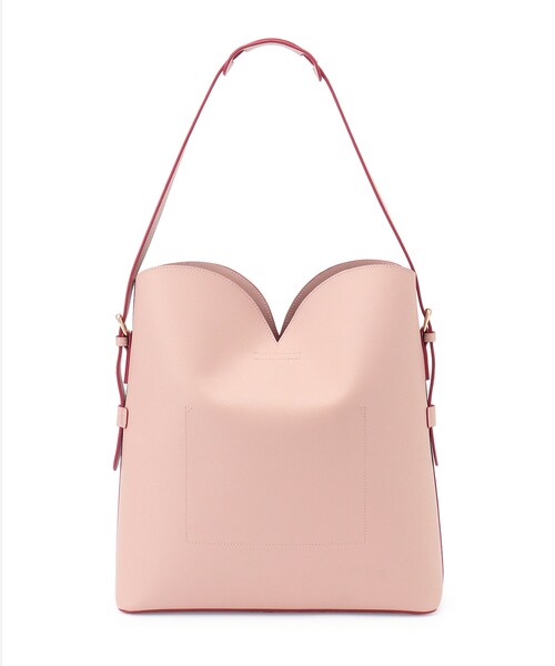 VIS（ビス）の「【A4収納】ハートカットバッグ(ラージサイズ)/追加（ショルダーバッグ・レディース・ブラック/キナリ/ピンク・F）」の21枚目の写真