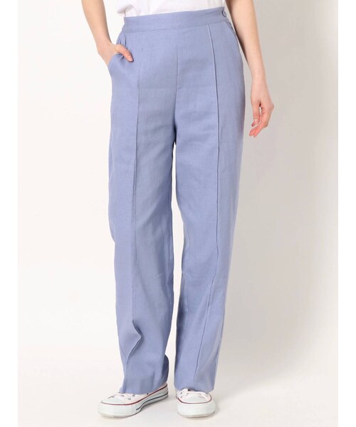 jouetie（ジュエティ）の「【WEB限定・セットアップ対応】センタータックストレートパンツ（その他パンツ・レディース・パープル/ベージュ/ブラック/ミックス・M）」の3枚目の写真