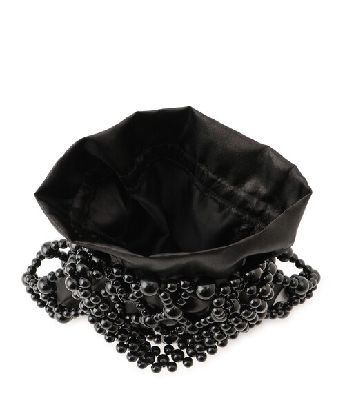 ROPE' PICNIC（ロペピクニック）の「ポーチ付きビーズハンドバッグ（ハンドバッグ・レディース・ブラック/オフホワイト・F）」の15枚目の写真