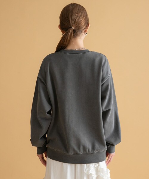 URBAN RESEARCH Sonny Label（アーバンリサーチサニーレーベル）の「GEM SPORTSWEAR　クルーネックロゴスウェット（スウェット・レディース・スミクロ/オートミール/ネイビー・M/L）」の16枚目の写真