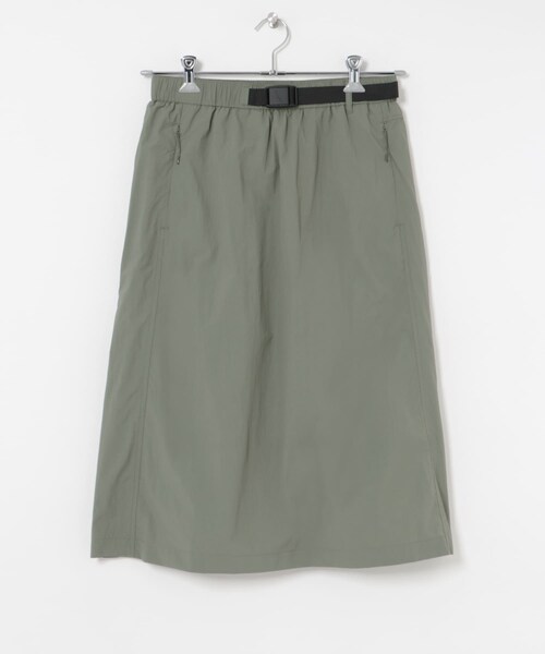THE GOODLAND MARKET（ザグッドランドマーケット）の「AIGLE　撥水ストラップスカート（スカート・レディース・ALOE/MARAIS・36/38）」の6枚目の写真