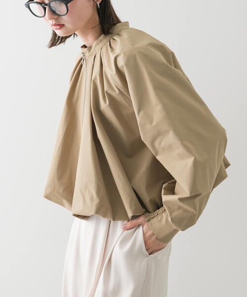 SENSE OF PLACE by URBAN RESEARCH（センスオブプレイスバイアーバンリサーチ）の「バルーンブルゾン（ブルゾン・レディース・BEIGE/BLACK/IVORY・one）」の4枚目の写真